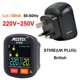 thumbnail image 1 of 30-250V Portable Digital Socket Tester Detector RCD Voltage Tester Ground Polarity Phase Check Tool with Color Display, 1 of 5
