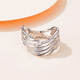 thumbnail image 3 of Anillo Chulada Alas Ángel de Plata .925, Talla Ajustable, 3 of 4