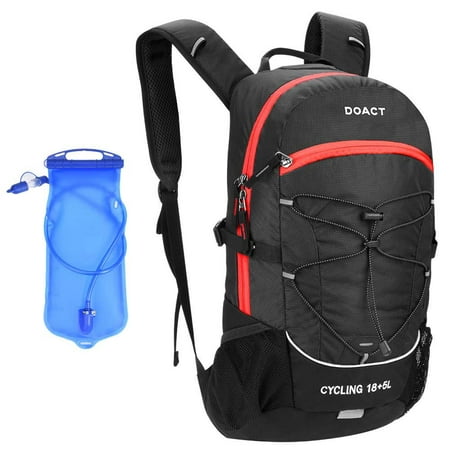 DOACT Hydration Backpack, 23L Cycling Backpack with 2L BPA Free Leak Proof Hydration Bladder and Waterproof Rain Cover, Steel Frame Ventilation Design Perfect for Hiking Biking, Climbing - (Best Climbing Bike Frame)