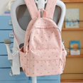 thumbnail image 5 of Weebloom Large School Backpack For Kids Girls Cute Heart Print Daily Large Capacity Backpack Bookbag Middle High School College Pink, 5 of 6