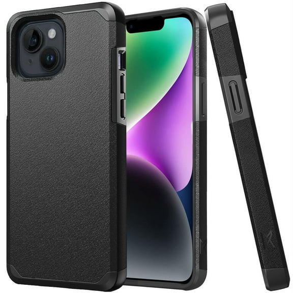 Designed for Nokia C210 Premium Slim Tough Strong Protection Shockproof 2in 1 Hybrid Dual Layer Hard PC Rubberized TPU Rubber Armor Phone Case Cover [Black]