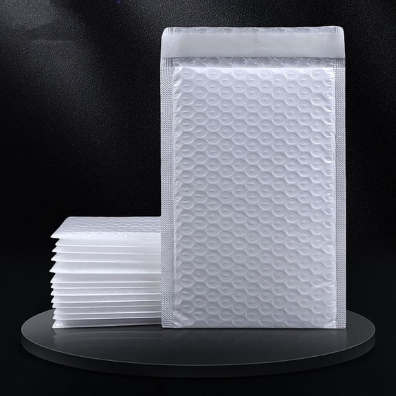 Bubble Mailers, Envelopes Bubble Mailer, Lightweight Portable White Pad Envelopes Bubble Mailers, Peel =Protective Cushioned Bags