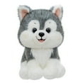 thumbnail image 3 of Rirozkan Dog Plush Toy, Realistic Sitting Siberian Husky Plush, Lifelike Stuffed Dog for Dog Lovers, Soft Cuddle Toy for Home Decor, Gifts and Relaxation, Gray, 3 of 7