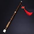 thumbnail image 2 of Bamboo Flute Music Fife Flute Traditional Handmade Chinese Musical Instrument (F) (Random Color), 2 of 6