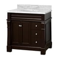 thumbnail image 7 of Westminster 36" Bathroom Vanity with Chocolate Cabinet and Carrara Marble Top, 7 of 7
