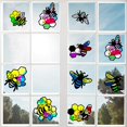 thumbnail image 2 of 18Pcs Bees Suncatcher Kit 9 Types Beehive Tissue Paper Stained Glass Kit with 32 Pieces Colored Tissue Paper, 2 of 9