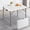 White, variant on BIQWBIC Square Fold-in-Half Table with Anti-Arch Leg Lock, Sturdy & Portable Light-Weight Design for Outdoors