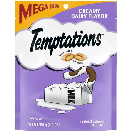 UPC 023100000725 product image for Temptations Classic Creamy Dairy Flavor Crunchy And Soft Treats For Cats  6.3 Oz | upcitemdb.com