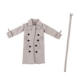 thumbnail image 4 of Gabardina en miniatura a escala 1:12 Hugo para figuras de acción masculina de 6 Gris, 4 of 10