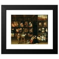 thumbnail image 2 of Anton Franz Hampisch 14x12 Black Modern Framed Museum Art Print Titled - A Picture Gallery with Two Collectors and a Painter at His Easel, 2 of 5