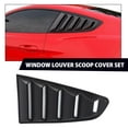 thumbnail image 4 of PIT66 1/4 Quarter Side Window Louvers Scoop Cover Vent Fit for 15-18 Ford Mustang GT V6 Black, 4 of 12