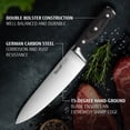 thumbnail image 3 of Juego de Cuchillos de Cocina hecef de 3 Piezas, Acero Alemán de Alto Carbono - Cuchillo de Chef, Santoku y Pelador, 3 of 11