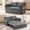 Gray, variant on Puremind 66.5" Queen Pull Out Couch Bed with Adjustable Backrest, Bubble Fleece Convertible Sofa Bed with Side Pockets for Living Room/Apartment,Beige