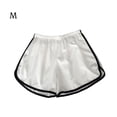 thumbnail image 1 of Pantalones cortos deportivos para mujer Pantalones cortos deportivos sueltos con pierna ancha Pantalones cortos deportivos, Blanco, M kenally AP001487-02B, 1 of 7