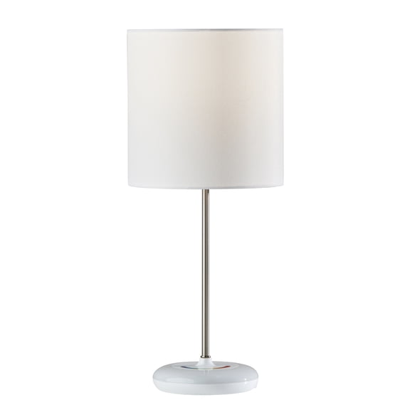 Simplee Adesso Mia Color Changing Table Lamp, Brushed Steel