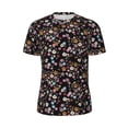 thumbnail image 5 of Wukai Daisies Flowers Print Men's Short-Sleeved Mesh T-Shirt,Quick-Dry Short Sleeve Workout T-Shirt-XX-Large, 5 of 8