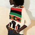 thumbnail image 4 of Ladies Tops and Blouses for Spring,Black History Month African T-Shirt for Women Pride Celebration Shirt Blouse 3/4 Sleeve Crewneck Tshirt Tops, 4 of 9