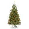 4 ft. Pre-Lit Aspen Spruce Artificial Christmas Tree - Multi-Color Lights