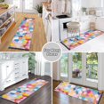 thumbnail image 6 of Yayeee Runner Rug for Bedroom 2'x6' Machine Washable Hallway Non Slip Mat, Purple Colorful Circles, 6 of 8