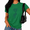 Green, variant on White Women's Simple Space Lady Astronaut Planet Balloon Sketch Graphic Short Sleeve T-Shirt Tops