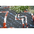 thumbnail image 3 of Furnish My Place Geometric Print Runner Rug - 2 ft. x 8 ft., Dark Grey, Rug with Patterned Design, 3 of 9