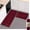 Red and Black Buffalo Plaid - Mischievous, variant on Buffalo Check Plaid Kitchen Rug Set - 2PCS (17x47 & 17x29), Farmhouse Style, Non-Printed Woven Surface, Non-Slip, Machine Washable, Black & Red