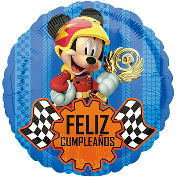 Mickey Mouse Feliz Cumpleanos Foil Balloon 18" ( Each )