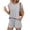 Gray -AF06, variant on Nestiefly Women Knit 2 Piece Short Sets Cap Sleeve Summer 2026 Matching Lounge Outfits Travel Beach Vacation Sweatsuit Green M
