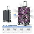 thumbnail image 2 of purple cool trendy Leopard print Luggage Cover, Suitcase Cover for Luggage Fits 18-32 Inch Luggage, Elastic Suitcase Protector(No Suitcase), 2 of 5