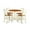 White Finish, variant on East West Furniture 5  Pc  counter  height  Dining  room  set-pub  Table  and  4  counter  height  Chairs