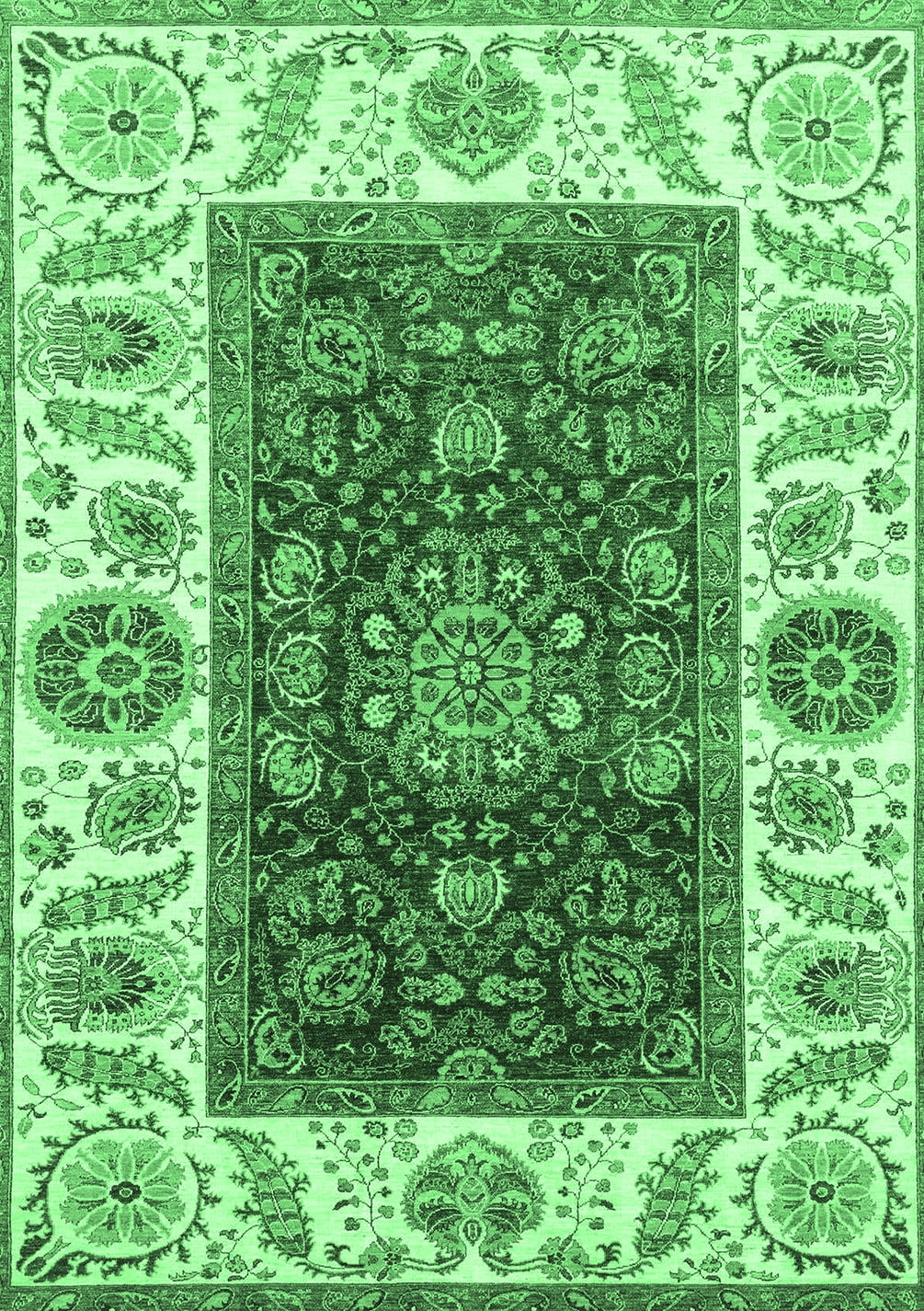 Dark Green Rectangular Rug Ahgly Company Indoor Rectangle Abstract Emerald Green Modern Area Rugs ...