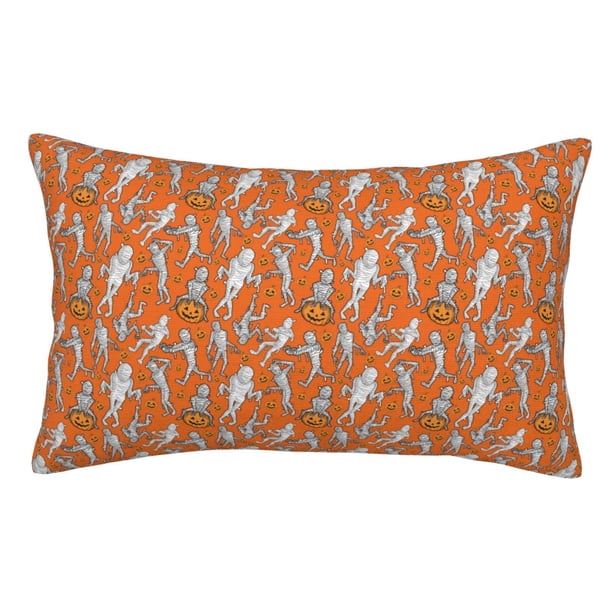 Balery Halloween Mummy Funda de Cojín Estampada, Regalos para Mujeres, Regalos de Amor para Ella, Regalos para Novia o Esposa, Funda de Almohada-16"x24"