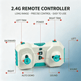 thumbnail image 3 of CONUSEA Mini RC Car with Camera, 1:46 FPV Remote Control Racing Car with Real-Time View, 50 Mins Playtime, Gift for Kids Ages 6+, Green, 3 of 9