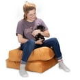 thumbnail image 3 of Jaxx Brio Large Décor Floor Pillow / Meditation Yoga Cushion, Plush Microvelvet, Butternut, 3 of 4