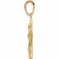 thumbnail image 2 of 14K Yellow & Rhodium White D/C Stars Pendant (26.4 X 19) Made In Peru -Jewelry By Sweet Pea, 2 of 7