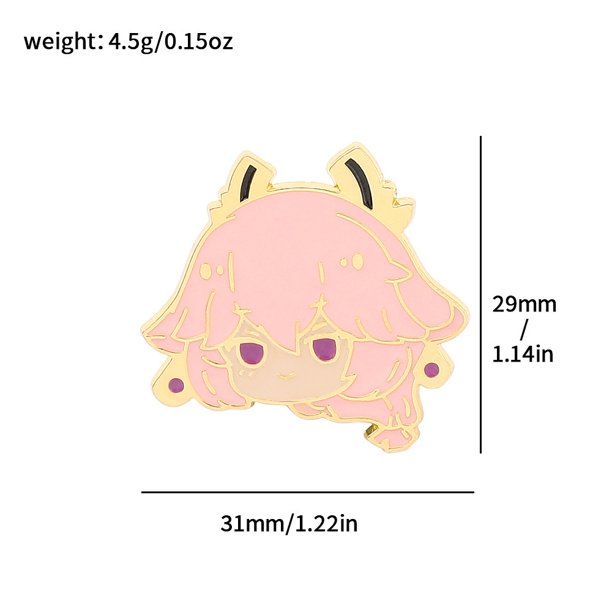 Broche De Esmalte De Impacto Genshin Anime Juego Xiao Hutao Lindo Venti Broches Insignias Pin De Solapa Dibujos Animados Accesorios De Joyería Regalo Para Amigos Gao Jiahui unisex