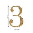 thumbnail image 3 of Efavormart 4" Number 3 Gold Self-Adhesive Rhinestone Number Stickers for DIY Crafts, Handicraft Art, Graduation Cap Decorations Birthday Party, Wedding Alpha-Numeric stickers, 3 of 10