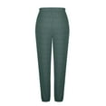 thumbnail image 6 of Ribbed Joggers for Women Fall Winter Elastic High Waist Stretch Soft Loose Jogger Sweatpants with Pockets Jogging Pants, 6 of 7