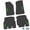 Black w/ Green Insert, variant on Flextread Floor Mats for 18-24 Jeep Wrangler JLU - Mopar Licensed Factory Fit - Rugged Woods Camouflage w/ Pink Willys Insert - 100% Made in USA