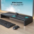 thumbnail image 2 of Soporte para monitor Klearlook plegable con almacenamiento negro, 2 of 9