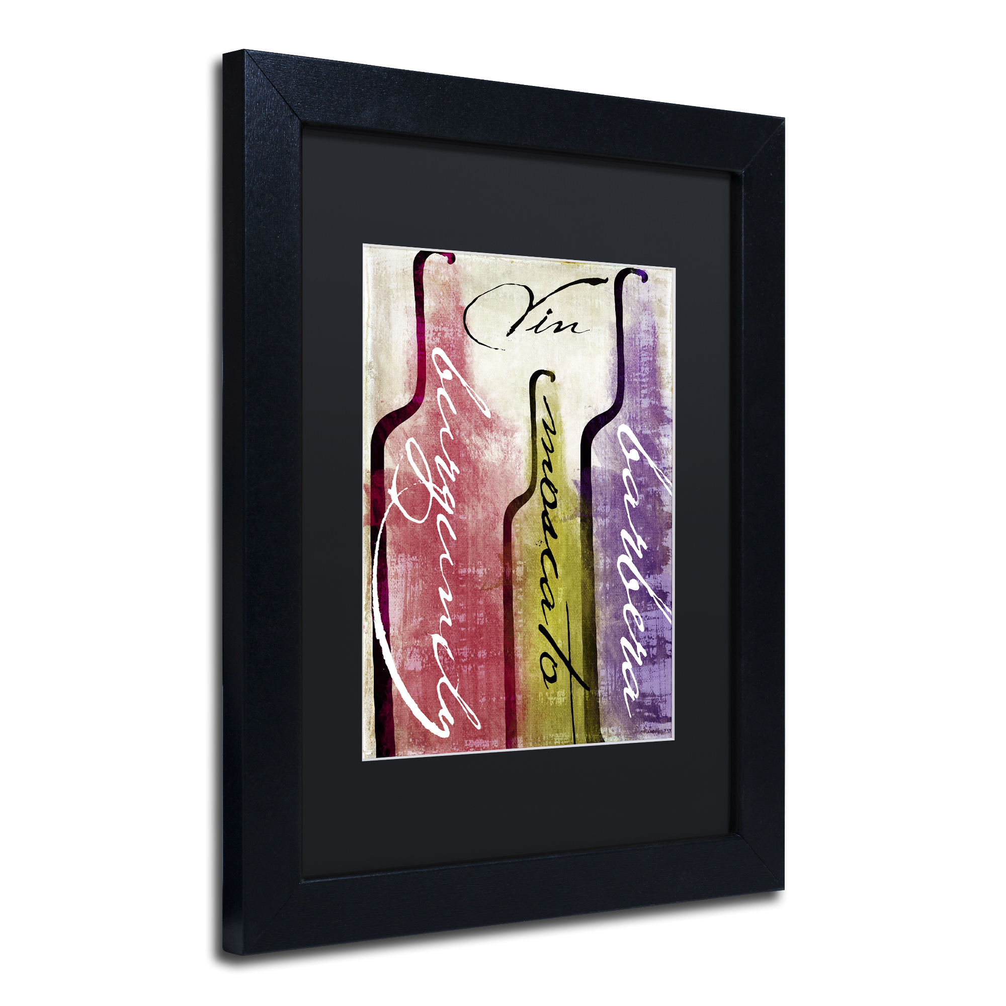 Trademark Fine Art 'Wine Tasting II' Black Framed Art by Color Bakery
