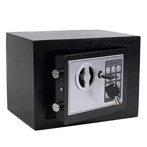 Caja fuerte Yuanshikj Electronic Deluxe Digital Security Negra