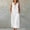 White, variant on QUNYINEY Sleeveless Women Summer Dresses A Line Casual Faux Cotton Linen Long Sundress Hooded Button Solid Loose Fit with Pockets Dresses