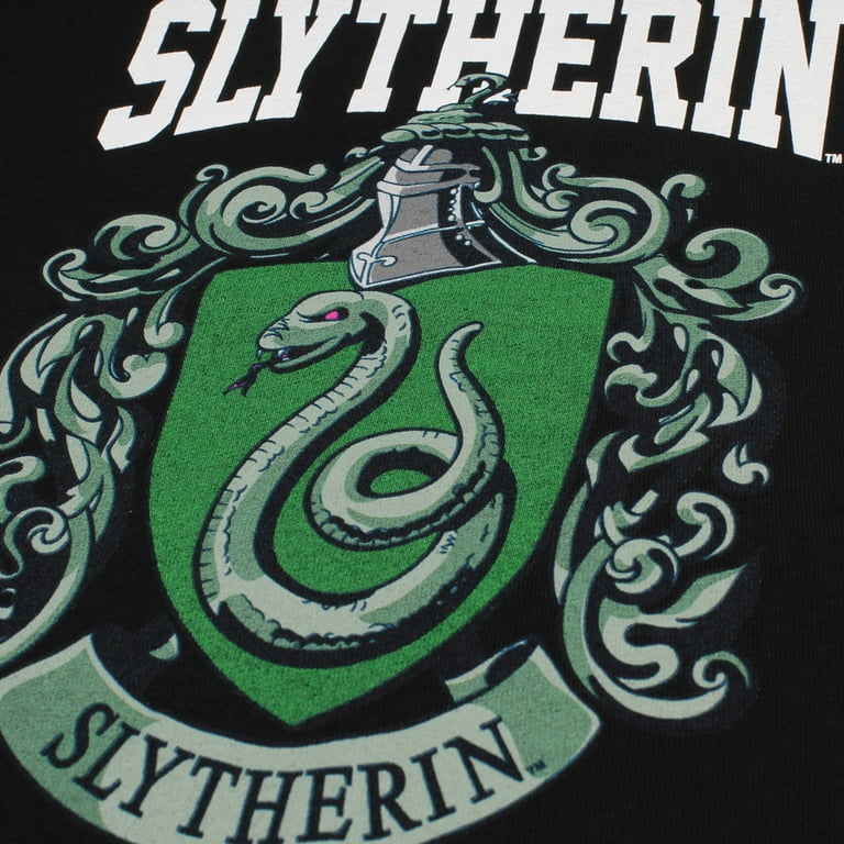 Men's Harry Potter Slytherin House Crest T-Shirt - Black - Medium