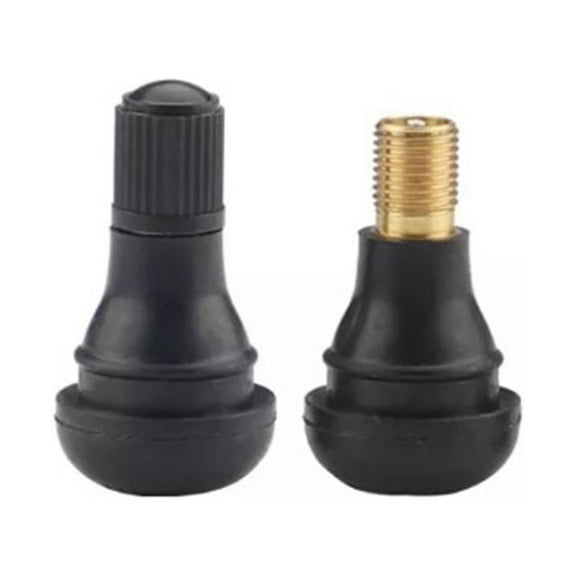 Tekuisi 4pcs TR412 High Quality Tire Universal Rubber Valve Tubeless Nozzle Wi/ Valve Core Wheels Tires Parts Valve Stems Cap