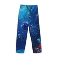 thumbnail image 3 of Lsque Deep Sea Glowing Fishes Print Men's Pajama Pants, Lounge Pant - Comfortable Home Wear,Elastic Waistband, Stylish Design-Medium, 3 of 9