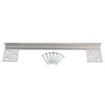 thumbnail image 2 of Door Latch Guard Plate, L Shaped Door Reinforcement Plate Stainless Steel Outswing Door Security Protector Easy to Install Latch Guard Plate Cover with Screws for Home, Property, 2 of 7