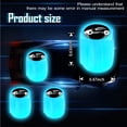 thumbnail image 3 of Universal Fluorescent Car Tire Valve Caps Luminous Tire Air Valves Stem Caps Glow in The Dark Tire Valves Caps for Most Cars, Trucks and Bicycles(Blue,Car,8PCS), 3 of 7