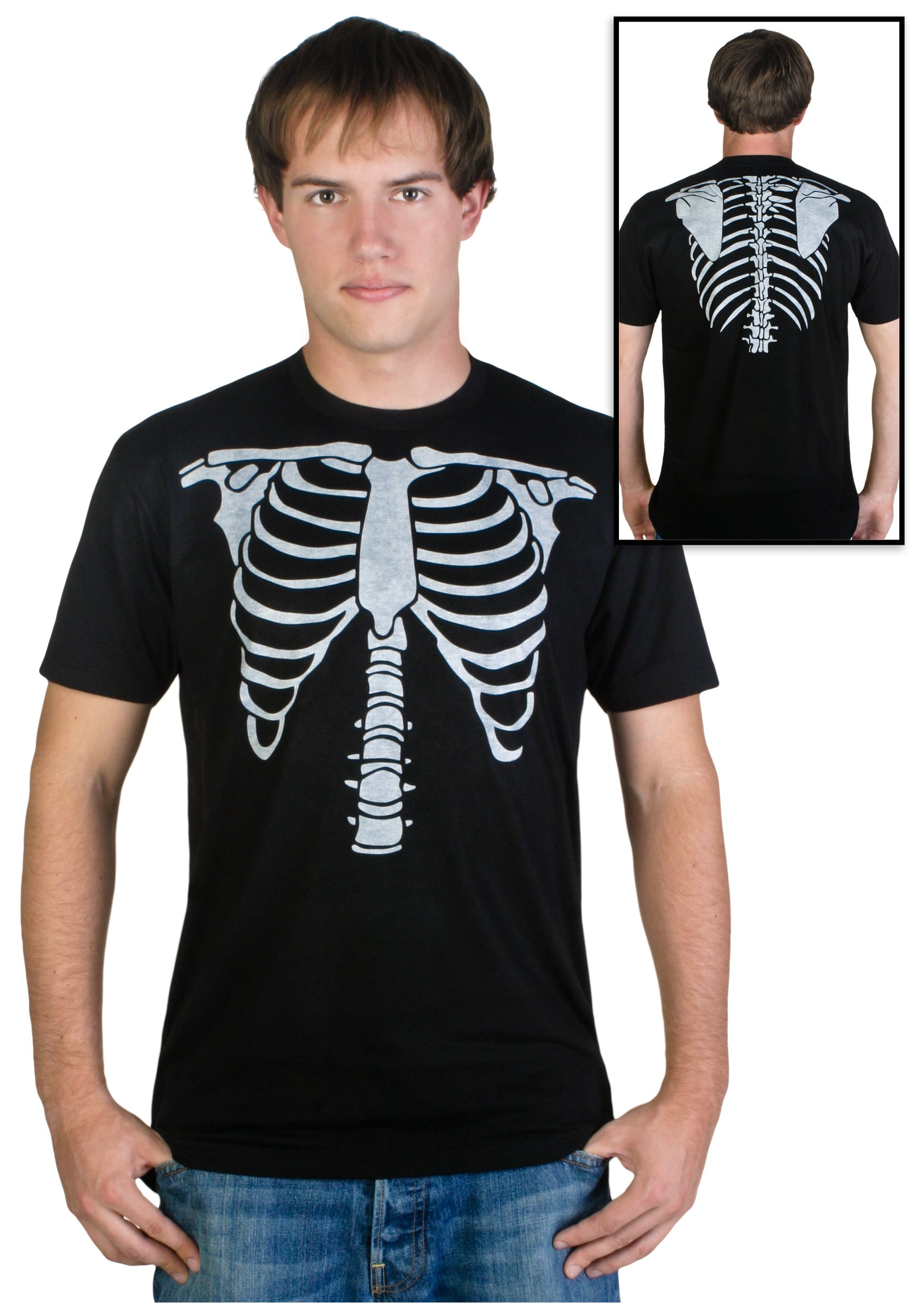 Mens Skeleton Costume T-Shirt - Walmart.com