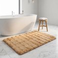 thumbnail image 2 of Unique Bargains Soft Absorbent Microfiber Non-Slip Washable Bathroom Rug Khaki 32" x 20", 2 of 6